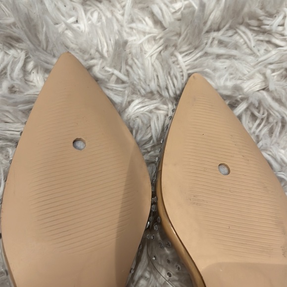 New clear heels with rhinestones. Worn once - Picture 7 of 13